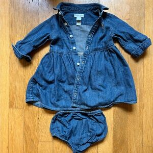 Ralph Lauren Blue Denim Kids Casual Dress